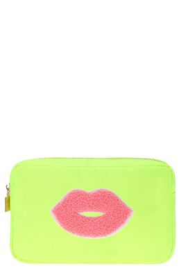 Bloc Bags Medium Kiss Cosmetic Bag in Neon Yellow
