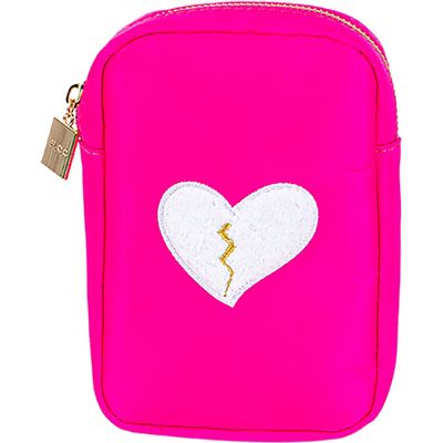 Bloc Bags Mini Heart Breaker Cosmetics Bag in Hot Pink 