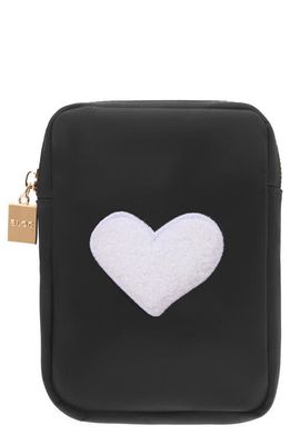 Bloc Bags Mini Heart Cosmetics Bag in Black/White