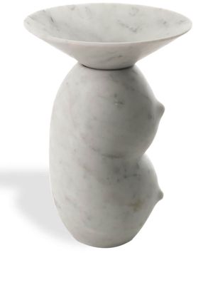 Bloc Studios Clelia sculpted marble vase - White