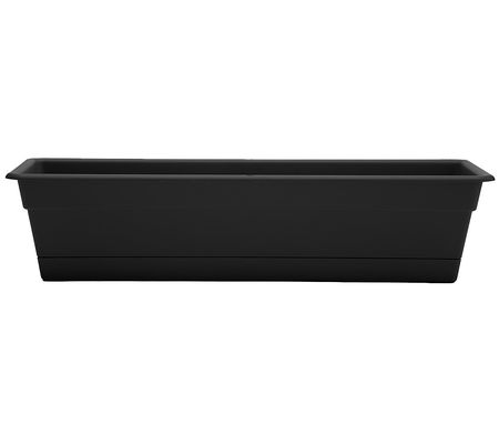 Bloem Dura Cotta Window Box Planter: 30", 4 Gal lon Cap