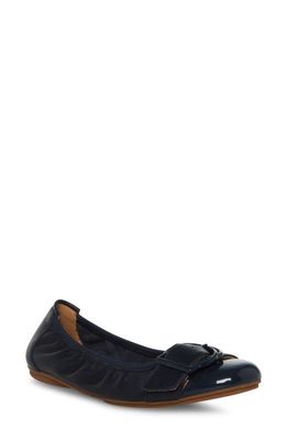 Blondo Chaya Buckle Ballet Flat in Navy Leather