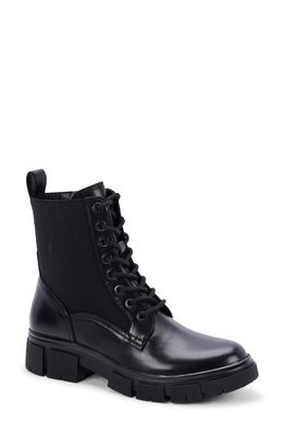 Blondo Parker Waterproof Combat Boot in Black Leather