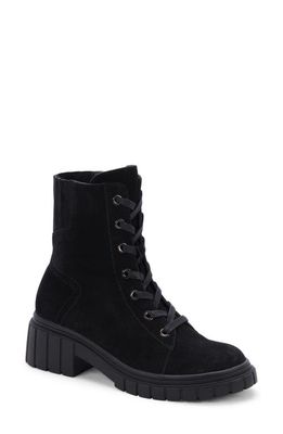 Blondo Promise Waterproof Lace-Up Boot in Black Suede