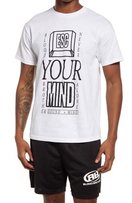 Blood Brother Free Mind Graphic Tee in White