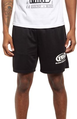 Blood Brother Showtime Football Mesh Shorts in Black