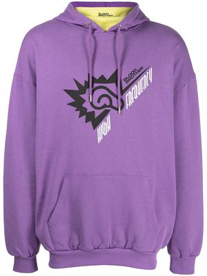Blood Brother Suitland graphic-print hoodie - Purple