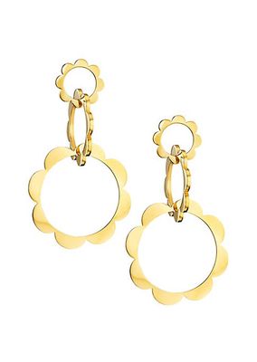 Bloom Unity 18K Yellow Gold Triple-Hoop Drop Earrings