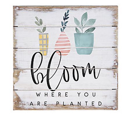 Bloom Where You Are Planted Wall Art By Sincere Surroundings