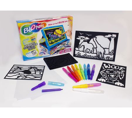 BloPens Air-mazing Color Workshop Kit with 10 Stencils