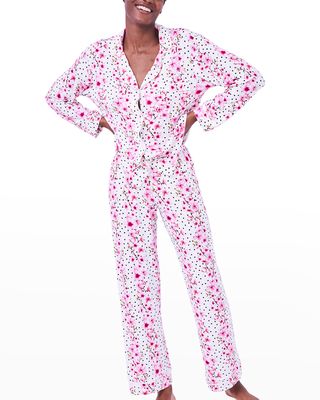 Blossom Dots Long-Sleeve Pajama Set