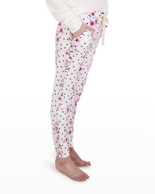 Blossom Dots Printed Drawstring Lounge Pants