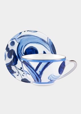 Blu Mediterraneo Tea Cup and Saucer