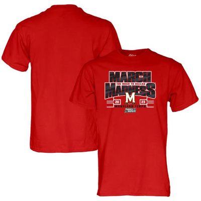 BLUE 84 Red Maryland Terrapins 2023 NCAA Women's Basketball Tournament March Madness T-Shirt