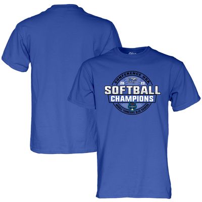Blue 84 Royal MTSU Blue Raiders 2023 NCAA C-USA Softball Conference Tournament Champions T-Shirt
