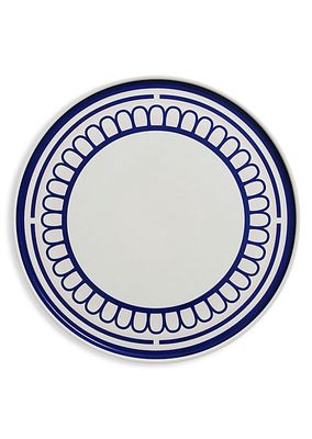 Blue & Pink Scallop Dinner Plate