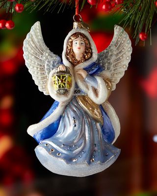 Blue Angel Christmas Ornament