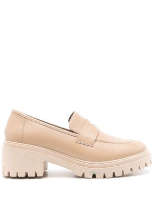 Blue Bird Shoes almond-toe leather loafers - Neutrals