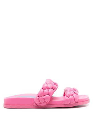 Blue Bird Shoes braided-strap faux-leather sandals - Pink