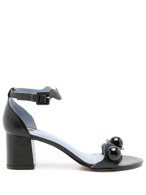 Blue Bird Shoes buckled-ankle 60mm leather sandals - Black
