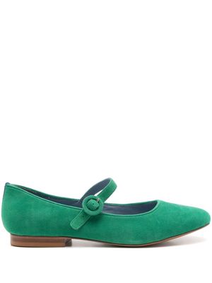 Blue Bird Shoes Doll suede ballerina shoes - Green