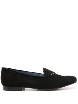 Blue Bird Shoes Drinks suede loafers - Black