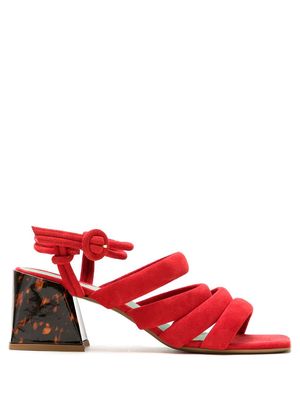 Blue Bird Shoes Kasbah 70mm mules - Red