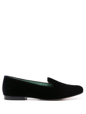 Blue Bird Shoes slip-on velvet loafers - Black