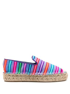 Blue Bird Shoes striped cotton espadrilles - Multicolour