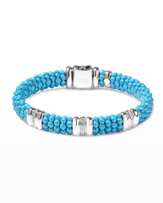 Blue Caviar 3-Diamond Station Bracelet