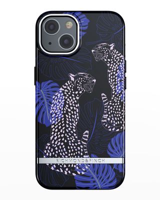 Blue Cheetah iPhone 13 Case