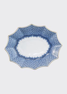 Blue Lace 12-Sided Lobed Small Tray