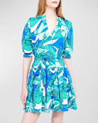 Blue Lagoon Ruffle Mini Dress