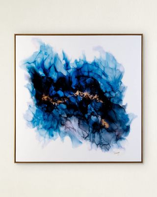 "Blue Luster" Framed Giclee by Kristen Binning