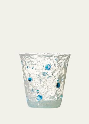 Blue Murrine Silicone Drinking Glass
