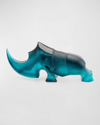 Blue Ongava Rhinoceros Decoration