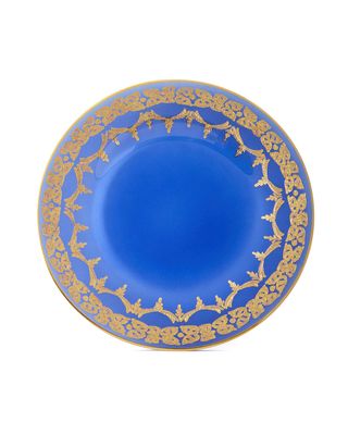 Blue Oro Bello Dinner Plates, Set of 4