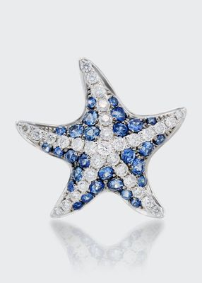 Blue Sea Star Earring, Single