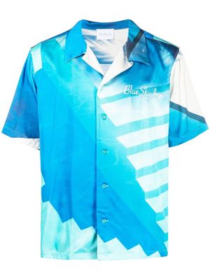 BLUE SKY INN abstract-print short-sleeved shirt