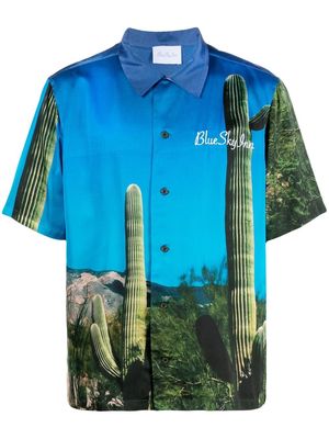 BLUE SKY INN cactus-print short-sleeve shirt