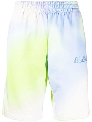 BLUE SKY INN embroidered-logo tie-dye shorts