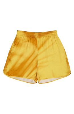Blue Sky Inn Gold Shadow Shorts in A/O Print-Gold