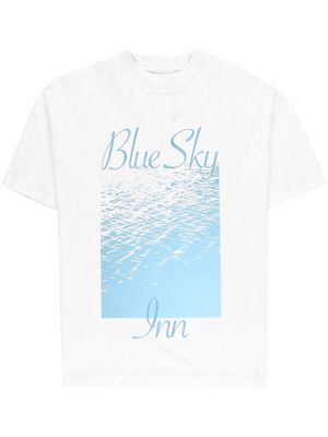 BLUE SKY INN graphic print cotton T-shirt - WHITE