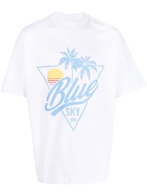 BLUE SKY INN graphic-print T-shirt - White