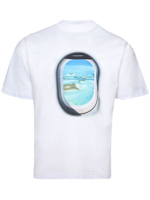 BLUE SKY INN Jet Island jersey T-shirt - White
