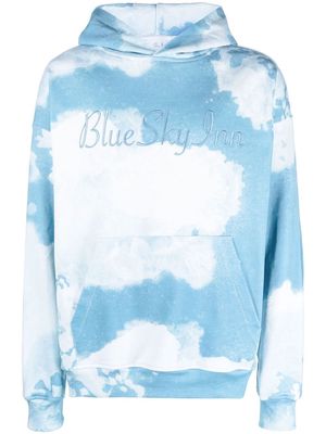 BLUE SKY INN logo-embroidered tie-dye hoodie