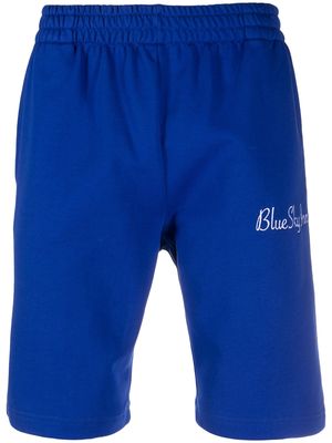 BLUE SKY INN logo-print cotton shorts