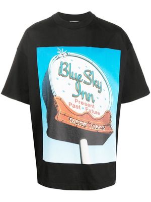 BLUE SKY INN logo-print short-sleeve T-shirt - Black