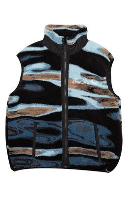Blue Sky Inn Night Sea Fleece Vest in A/O Jacquard