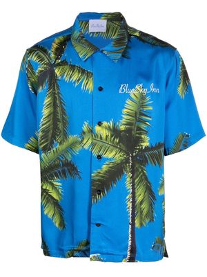 BLUE SKY INN palm tree-print shirt